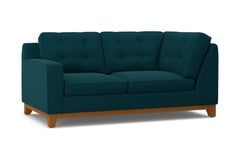 Brentwood Left Arm Corner Loveseat :: Leg Finish: Pecan / Configuration: LAF - Chaise on the Left