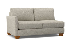 Tuxedo Left Arm Apartment Size Sofa :: Leg Finish: Pecan / Configuration: LAF - Chaise on the Left