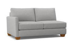 Tuxedo Left Arm Apartment Size Sofa :: Leg Finish: Pecan / Configuration: LAF - Chaise on the Left