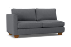 Catalina Left Arm Apartment Size Sofa :: Leg Finish: Pecan / Configuration: LAF - Chaise on the Left