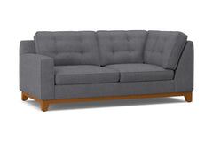 Brentwood Left Arm Corner Apt Size Sofa :: Leg Finish: Pecan / Configuration: LAF - Chaise on the Left