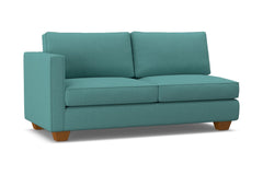 Catalina Left Arm Apartment Size Sofa :: Leg Finish: Pecan / Configuration: LAF - Chaise on the Left