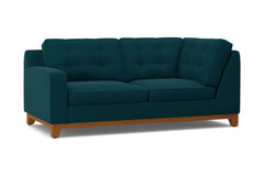 Brentwood Left Arm Corner Apt Size Sofa :: Leg Finish: Pecan / Configuration: LAF - Chaise on the Left