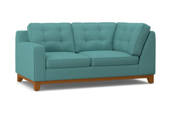 Brentwood Left Arm Corner Loveseat :: Leg Finish: Pecan / Configuration: LAF - Chaise on the Left