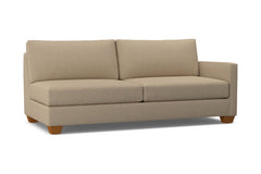 Tuxedo Right Arm Sofa :: Leg Finish: Pecan / Configuration: RAF - Chaise on the Right