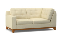 Brentwood Left Arm Corner Loveseat :: Leg Finish: Pecan / Configuration: LAF - Chaise on the Left