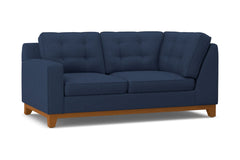 Brentwood Left Arm Corner Loveseat :: Leg Finish: Pecan / Configuration: LAF - Chaise on the Left