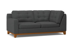 Brentwood Left Arm Corner Apt Size Sofa :: Leg Finish: Pecan / Configuration: LAF - Chaise on the Left
