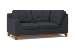 Brentwood Left Arm Corner Loveseat :: Leg Finish: Pecan / Configuration: LAF - Chaise on the Left