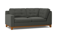 Brentwood Left Arm Corner Apt Size Sofa :: Leg Finish: Pecan / Configuration: LAF - Chaise on the Left