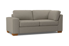 Melrose Left Arm Corner Apt Size Sofa :: Leg Finish: Pecan / Configuration: LAF - Chaise on the Left