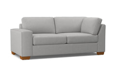 Melrose Left Arm Corner Apt Size Sofa :: Leg Finish: Pecan / Configuration: LAF - Chaise on the Left