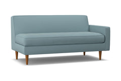 Monroe Right Arm Apartment Size Sofa :: Leg Finish: Pecan / Configuration: RAF - Chaise on the Right