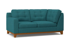 Brentwood Left Arm Corner Loveseat :: Leg Finish: Pecan / Configuration: LAF - Chaise on the Left