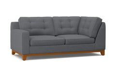 Brentwood Left Arm Corner Apt Size Sofa :: Leg Finish: Pecan / Configuration: LAF - Chaise on the Left