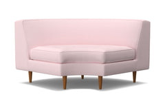 Monroe Round Corner :: Leg Finish: Pecan
