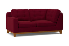 Brentwood Left Arm Corner Loveseat :: Leg Finish: Pecan / Configuration: LAF - Chaise on the Left