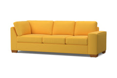 Melrose Right Arm Corner Sofa :: Leg Finish: Pecan / Configuration: RAF - Chaise on the Right