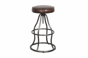 Levett Adjustable Bar Stool VINTAGE BROWN