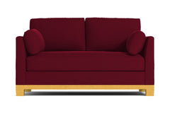 Avalon Apartment Size Sleeper Sofa :: Leg Finish: Natural / Sleeper Option: Memory Foam Mattress