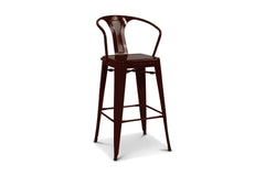 Oxford Metal Counter Chair- Set of 4 BLACK - Apt2B