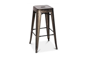 Oxford Metal Counter Stool- Set of 4 GUNMETAL - Apt2B