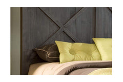 Vantage Wood Back Bed RUSTIC BLACK
