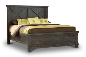 Vantage Wood Back Bed RUSTIC BLACK