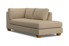 Tuxedo Right Arm Chaise :: Leg Finish: Pecan / Configuration: RAF - Chaise on the Right