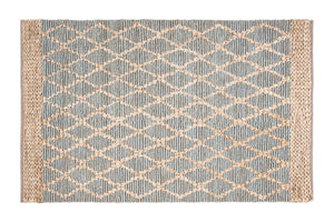 Manali Jute Area Rug CYAN