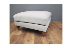 Custom Saxon Ottoman in STONE - 35x35