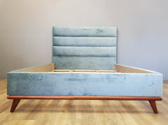 Cooper Upholstered Bed in CLOUD VELVET - QUEEN