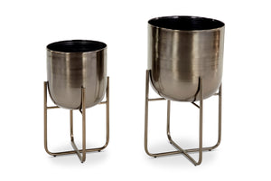 Albert Planter SET OF 2 BLACK