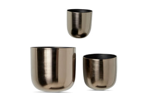 Ava Planter SET OF 3 BLACK