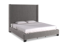 Beacon Upholstered Bed GREY VELVET