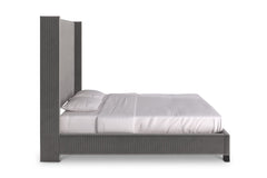 Beacon Upholstered Bed GREY VELVET