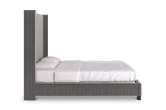 Beacon Upholstered Bed GREY VELVET