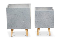Canyon Planter SET OF 2 GREY