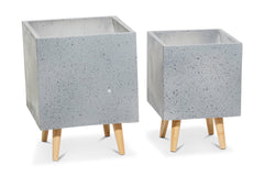 Canyon Planter SET OF 2 GREY