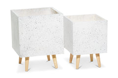 Canyon Planter SET OF 2 WHITE