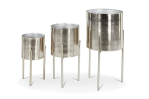 Cobb Planter SET OF 3 SILVER