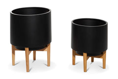 Dash Planter SET OF 2 BLACK