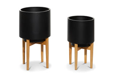 Elbia Planter SET OF 2 BLACK