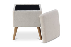 Hale Storage Ottoman IVORY