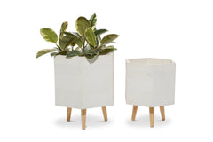 Herman Planter SET OF 2 WHITE