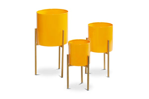 Ivy Planter SET OF 3 YELLOW