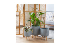 Johnson Planter SET OF 3 GREY