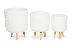 Johnson Planter SET OF 3 WHITE