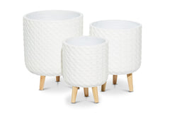 Johnson Planter SET OF 3 WHITE