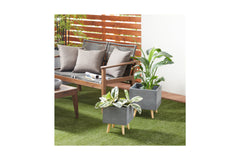 Maddox Planter SET OF 2 GREY